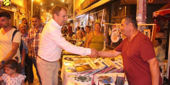 Gece Pazarına Başkan Sürprizi