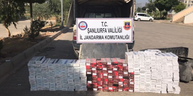 Şanlıurfa’da 18 Bin Paket Kaçak Sigara Ele Geçirildi
