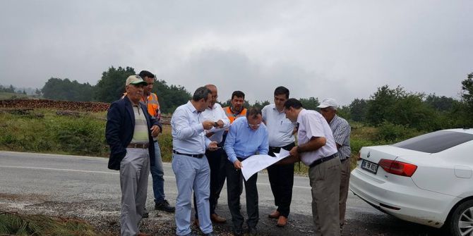 Başkan Yalçın, Ahı Dağı Yolundaki Çalışmaları İnceledi