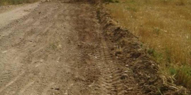 Vezirhan Beldesi’nde Bahçe Yolu Düzenleme Çalışmaları Devam Ediyor