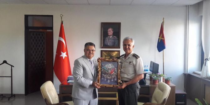 Başkan Yağcı’dan Komutan Albay Mehmet Yiğit’e Ziyaret