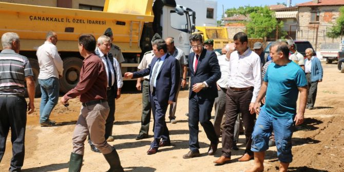 Vali Tavlı’dan Sel Yaşanan Bölgelerde İnceleme