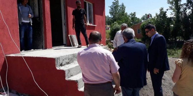 Kırçiçeği Köyü Taziye Evi İnşaatında Son Aşamaya Gelindi