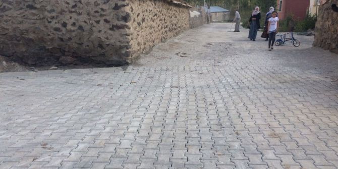 Çaldıran’da Kilitli Parke Çalışması