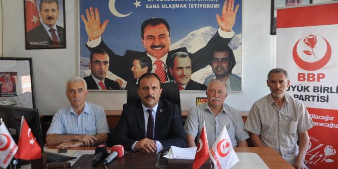 Bbp Sivas İl Başkanı Uğur Bulut :" Kara Tren Gecikiyordu Ama Hızlı Tren Hiç Gelmiyor"