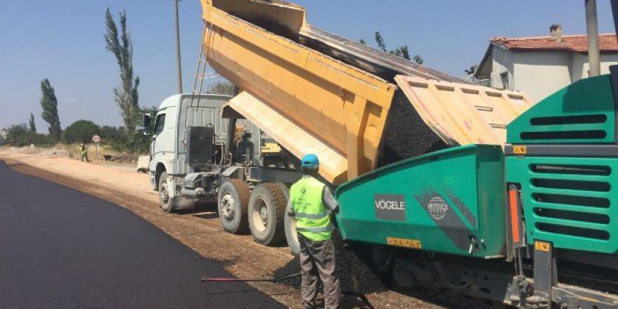 Soma Adnan Menderes Caddesi’nde Asfalt Çalışması