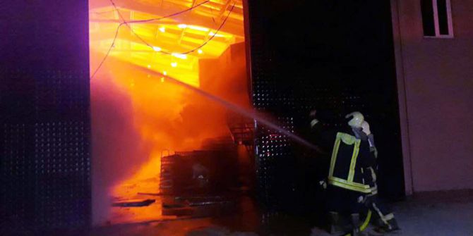 Babasının Fabrikasını Yaktığı İddia Edilen Genç Serbest Bırakıldı