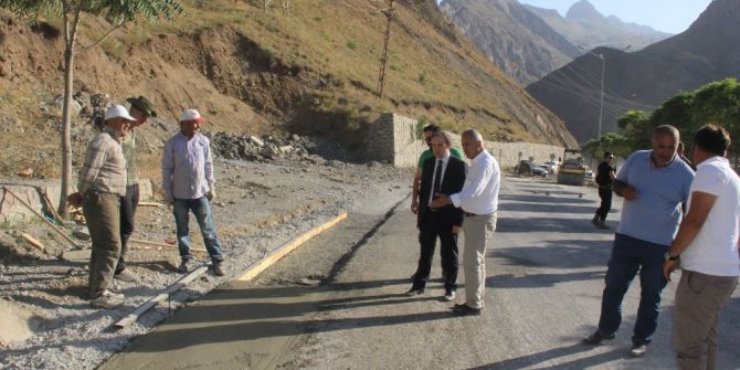 Başkan Epcim, Yol Çalışmalarını Denetledi