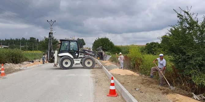 Pazaryeri’nde Kaldırım Çalışmaları