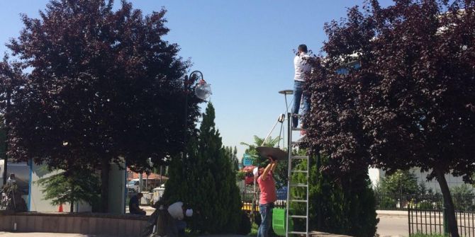 Gölbaşı’nda Parklar Bakıma Alındı