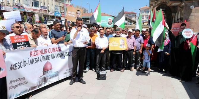 Sivas Ve Yozgat’ta İsrail Protestosu