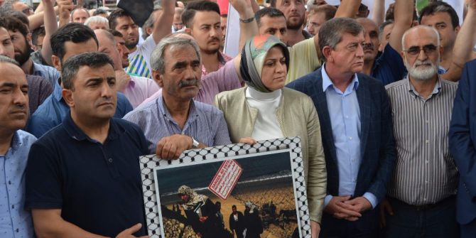 Trabzon’da İsrail Protestosu