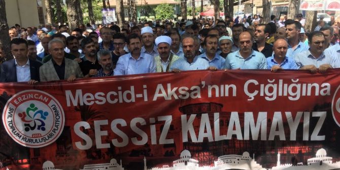 Erzincan’dan İsrail’e Tepki