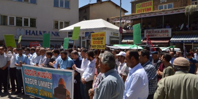 Mescid-i Aksa’nın İbadete Kapatılmasına Bitlis’ten Tepkiler