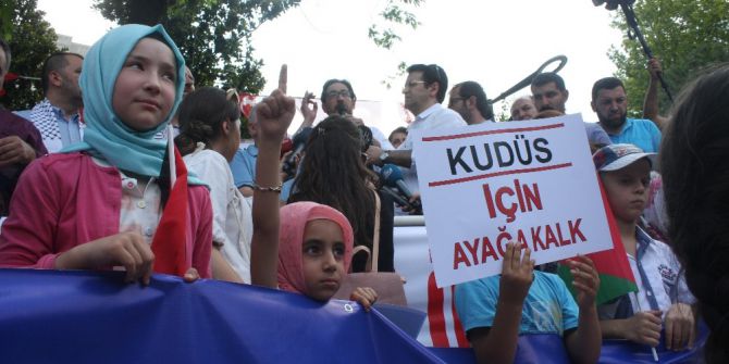 İsrail’in Kudüs Kuşatması Bursa’da Protesto Edildi