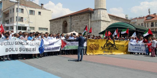 Bolu’da, İsrail Protesto Edildi