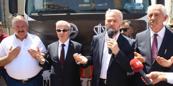 Halep’e 10 Tır Yardım Malzemesi Gönderildi