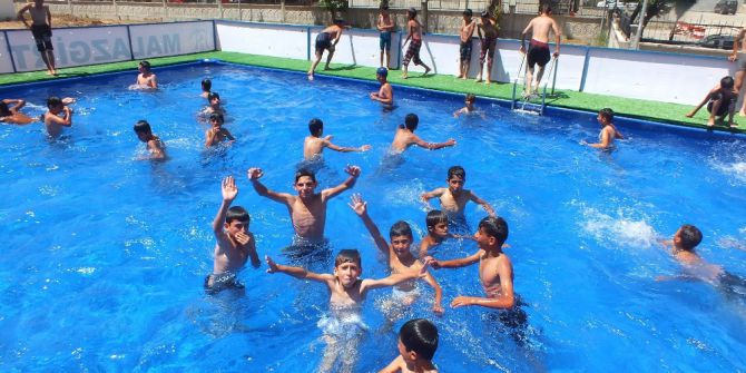 Kayyumdan Çocuklar İçin Yüzme Havuzu