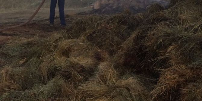 Çaldıran’da 2 Bin Bağ Ot Yandı