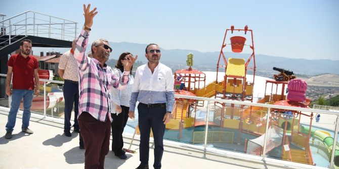 Başkan Doğan, Aquaparkta İncelemelerde Bulundu