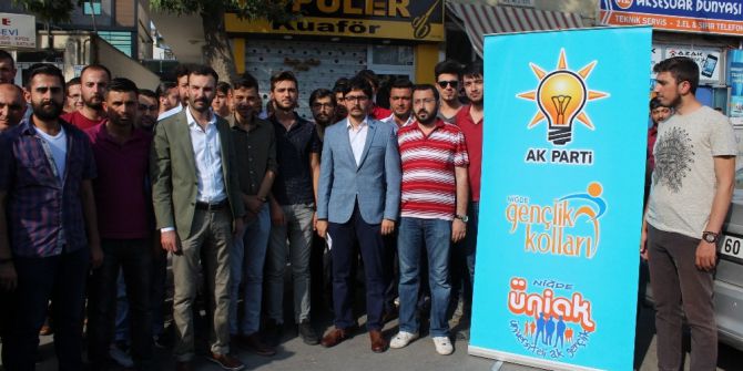 Ak Parti Niğde Gençlik Kolları, Kudüs’teki Zulme Duyarsız Kalmadı