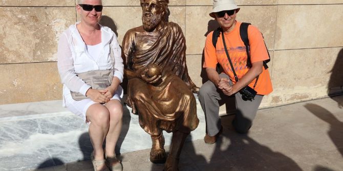 Tartışılan Anaksagoras Heykeli Bakıma Alındı