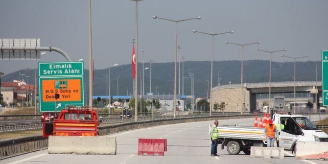 Tem Otoyolu İstanbul İstikametinde Çalışma Başladı