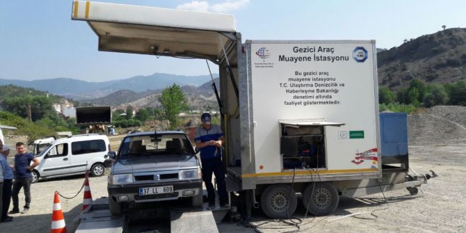 Gezici Araç Muayene İstasyonu Hanönü’nde Hizmeti Sürdürüyor