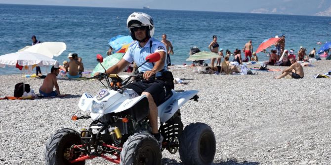 Antalya Sahilleri Atv Motorlu Polis Timleri’ne Emanet