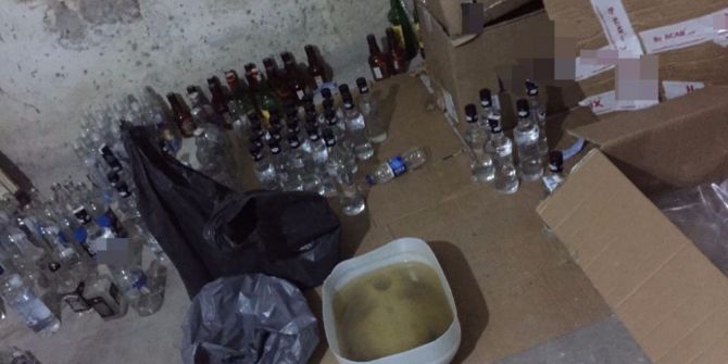 İstanbul’da Sahte İçki İmalathanesine Baskın