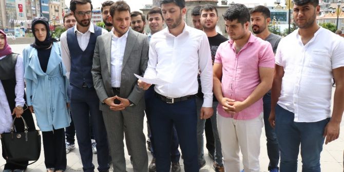 Ak Gençlikten İsrail’e Kınama Bildirisi