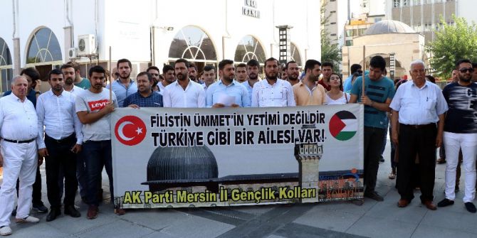 Mescid-i Aksa’nın İbadete Kapatılması Mersin’de Protesto Edildi