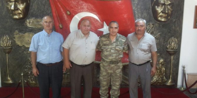 Muhtarlar Derneği’nden Tuğgeneral Koç’a Ziyaret