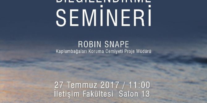 Ydü’den, "Kaplumbağalar(l)a Hayat" Semineri