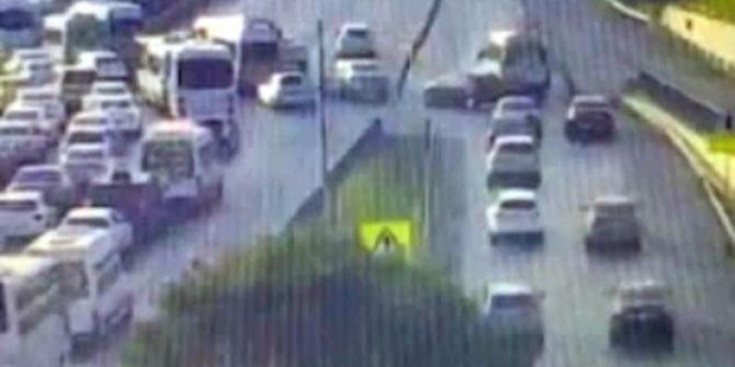 15 Temmuz Şehitler Köprüsü Girişinde Ters Dönüş Yapan Sürücüler Kamerada