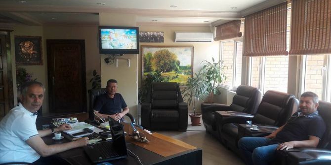 Başkan Yaman, Eski Belediye Başkanıyla Bir Araya Geldi