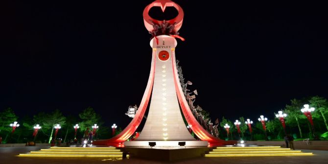 “15 Temmuz Şehitler Abidesi”ne Ödül