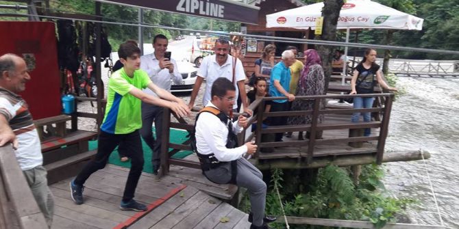 Fırtına Vadisinde Zipline Keyfi