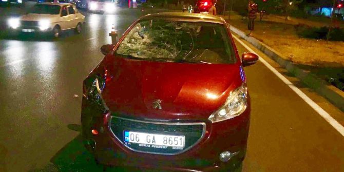 Otomobilin Çaptığı Yaya Hayatını Kaybetti