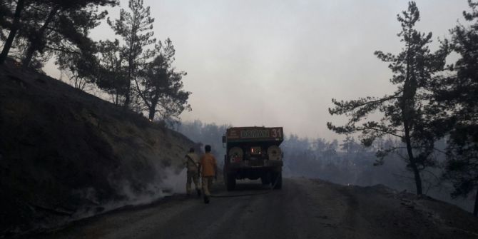 Orman Yangını Turgutlu Sınırına Ulaştı