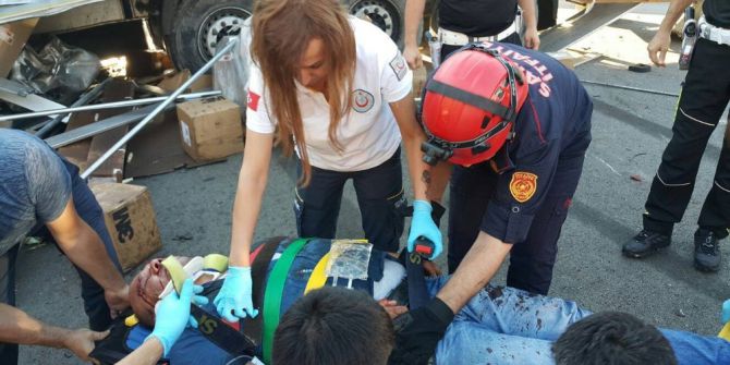 Samsun’da Trafik Kazası: 2 Yaralı