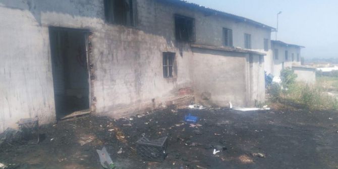 İznik’te Meyve Alım Yerinde Yangın Çıktı