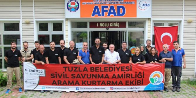 Afad, Tuzla Belediyesi Sivil Savunma Akt Ekibine ‘Arama Kurtarma’ Eğitimleri Verdi
