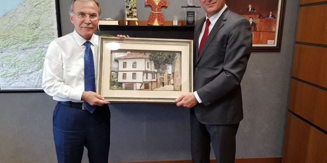 Kaymakam Ürkmezer’den Milletvekili Şahin’e Ziyaret