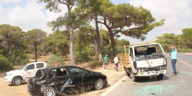 Manavgat’ta Trafik Kazası: 1 Yaralı
