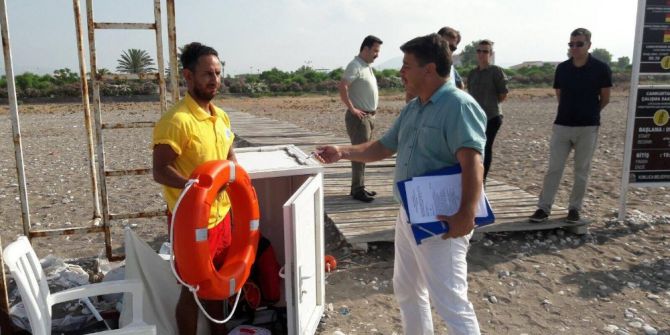 Kumluca’da Yüzme Alanları Denetlendi