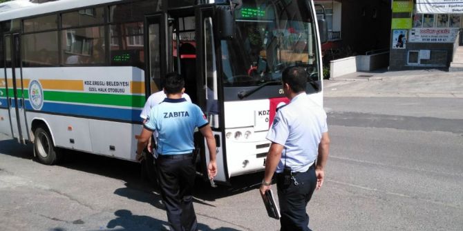 Kdz. Ereğli’de Taksiler Ve Halk Otobüsleri Denetlendi