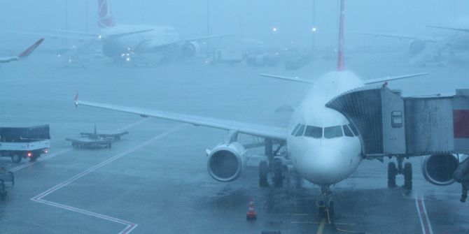 Atatürk Havalimanı’nda Uçuşlara Yağmur Engeli