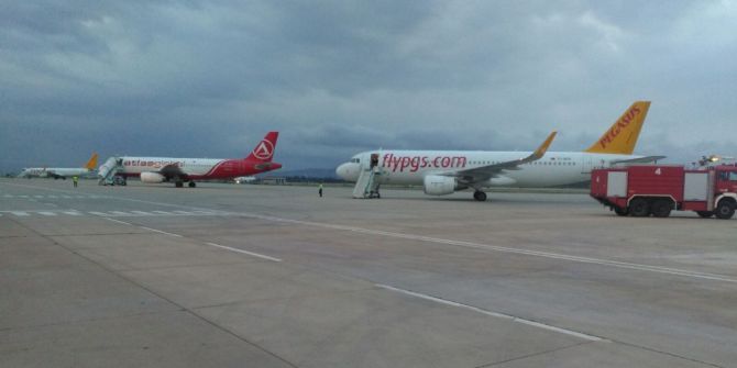 Aşırı Yağış Sebebiyle Uçaklar Bursa’ya İndi