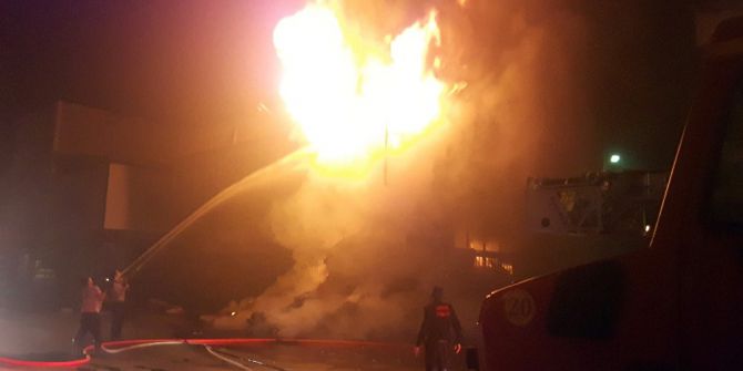 Kayseri’de Korkutan Yangın